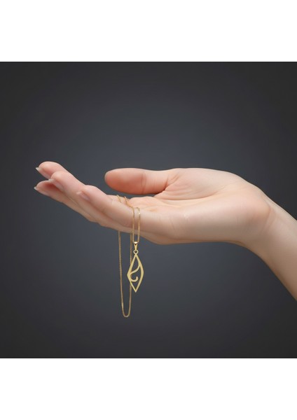 14 Ayar Altın Kolye Ucu Çizgi Sanatı Portresi GM4817 1 gr fiyatları