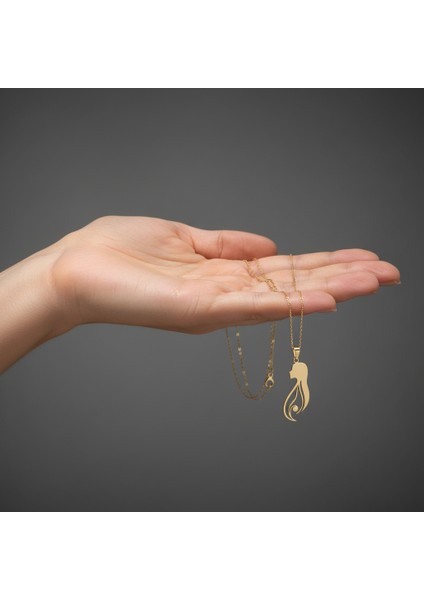 8 Ayar Altın Kolye Ucu Kız GM3753 1 gr fiyatları