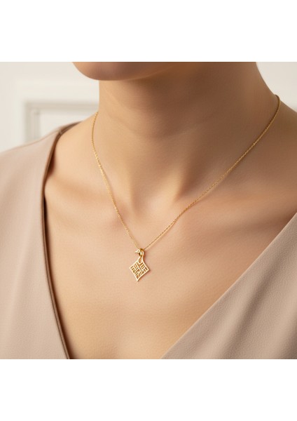 8 Ayar Altın Kolye Ucu Anka Kuşu GM4867 0.5 gr