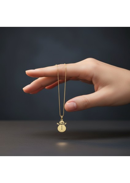 14 Ayar Altın Kolye Ucu Kardan Adam GM4956 1 gr fiyatları