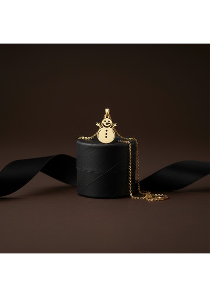 14 Ayar Altın Kolye Ucu Kardan Adam GM4956 1 gr modelleri