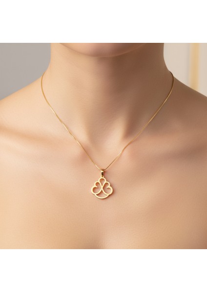 8 Ayar Altın Kolye Ucu Bulut GM3395 1 gr