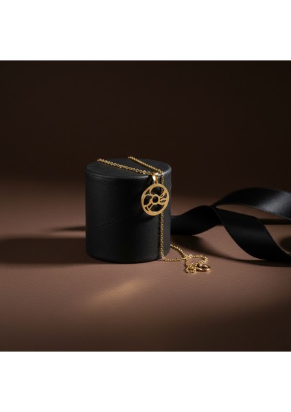 14 Ayar Altın Kolye Ucu Gramofon Plakası GM4655 1 gr modelleri