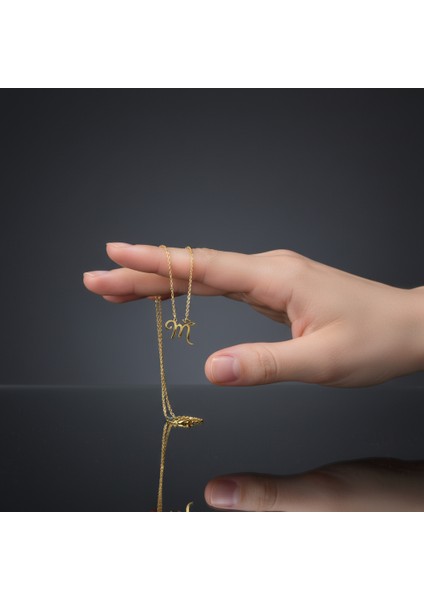 8 Ayar Altın Kolye Ucu Harf M GM2585 0.5 gr fiyatları