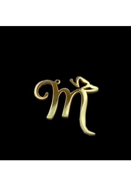 8 Ayar Altın Kolye Ucu Harf M GM2585 0.5 gr fırsatları