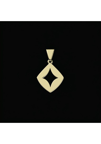 8 Ayar Altın Kolye Ucu Eşkenar Dörtgen GM3678 0.5 gr fırsatları