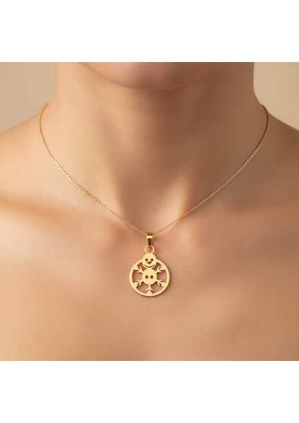 14 Ayar Altın Kolye Ucu Kardan Adam GM4951 0.5 gr