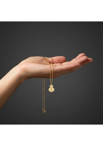 8 Ayar Altın Kolye Ucu Kardan Adam GM4962 0.5 gr fiyatları