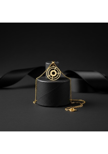 14 Ayar Altın Kolye Ucu Gramofon Plakası GM4676 0.5 gr modelleri