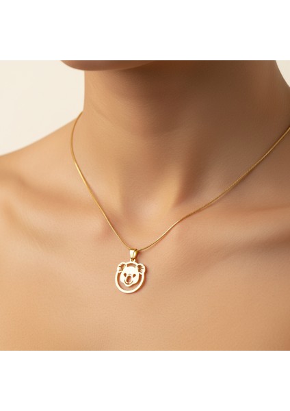 14 Ayar Altın Kolye Ucu Koala GM4719 0.5 gr