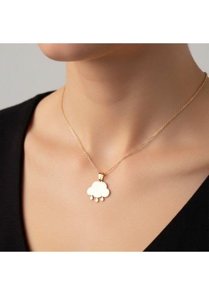 14 Ayar Altın Kolye Ucu Bulut GM5858 1 gr