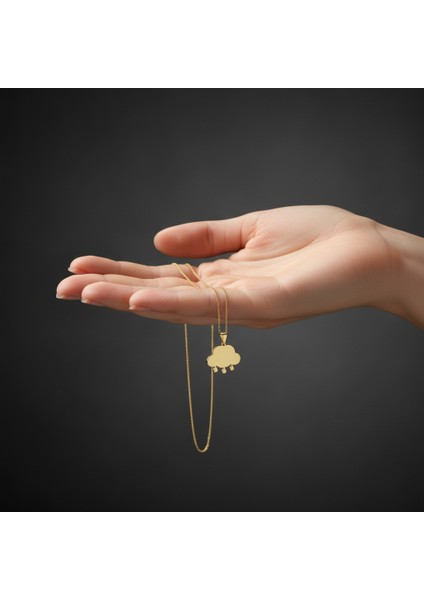 14 Ayar Altın Kolye Ucu Bulut GM5858 1 gr fiyatları