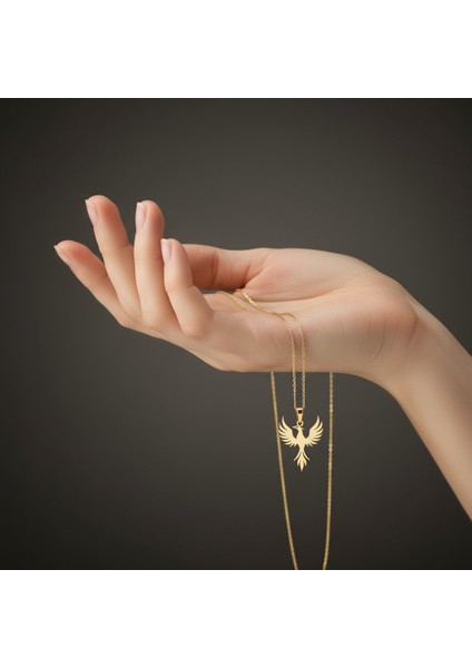 8 Ayar Altın Kolye Ucu Anka Kuşu GM4862 0.5 gr fiyatları