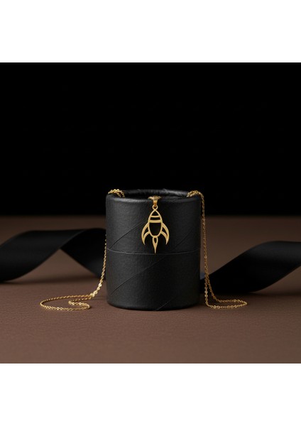 14 Ayar Altın Kolye Ucu Roket Gemisi GM4947 0.5 gr modelleri