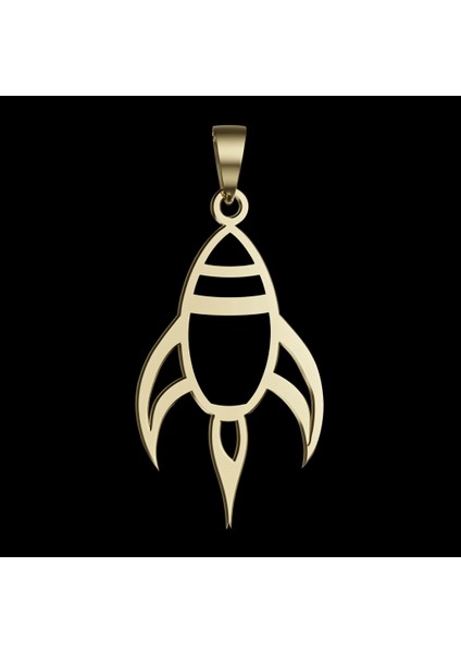 14 Ayar Altın Kolye Ucu Roket Gemisi GM4947 0.5 gr fırsatları