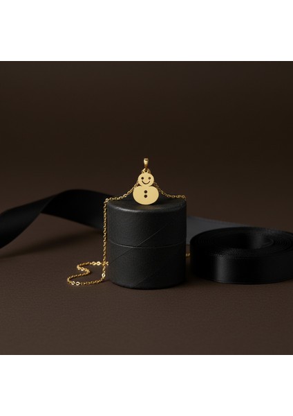 8 Ayar Altın Kolye Ucu Kardan Adam GM4962 0.5 gr modelleri