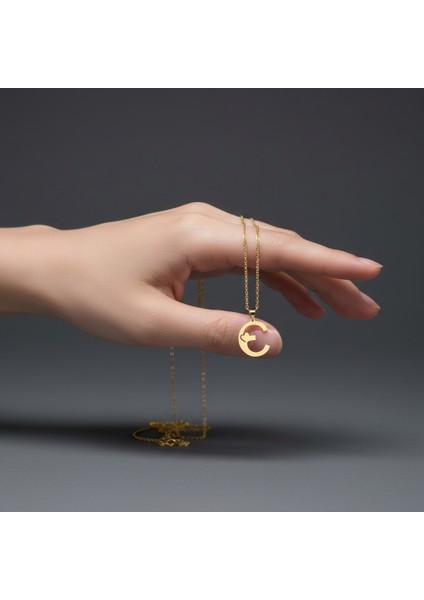 8 Ayar Altın Kolye Ucu Harf E GM6033 1 gr fiyatları