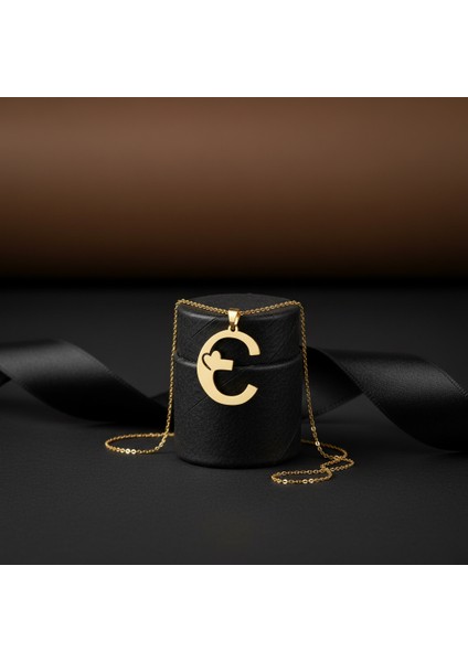 8 Ayar Altın Kolye Ucu Harf E GM6033 1 gr modelleri