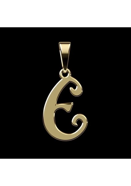 14 Ayar Altın Kolye Ucu Harf E GM6036 1 gr fırsatları