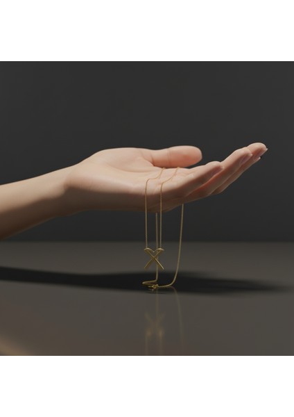 8 Ayar Altın Kolye Ucu Harf x GM6238 1 gr fiyatları