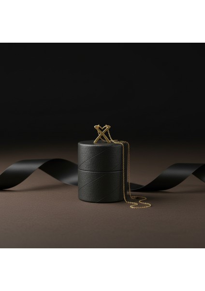 8 Ayar Altın Kolye Ucu Harf x GM6238 1 gr modelleri