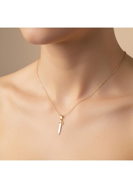 8 Ayar Altın Kolye Ucu Hançer GM4515 1 gr