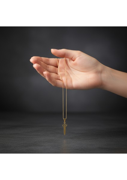 8 Ayar Altın Kolye Ucu Hançer GM4515 1 gr fiyatları