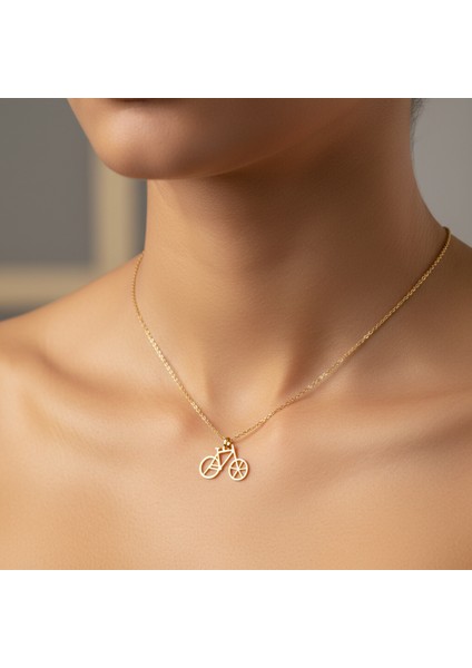 14 Ayar Altın Kolye Ucu Bisiklet GM4495 1 gr