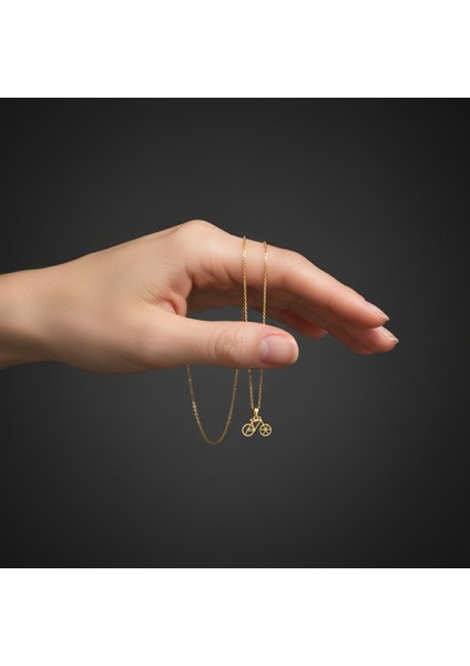 14 Ayar Altın Kolye Ucu Bisiklet GM4495 1 gr fiyatları