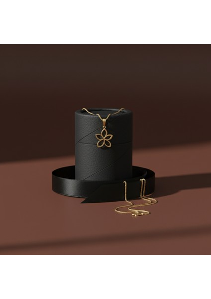 14 Ayar Altın Kolye Ucu Çiçek GM3815 1 gr modelleri