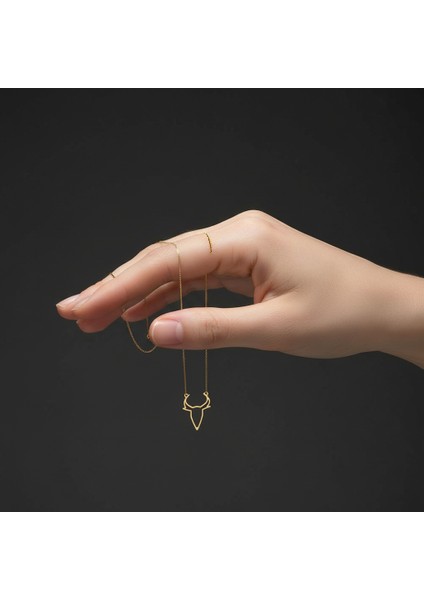 14 Ayar Altın Kolye Ucu Boğa GM5334 0.5 gr fiyatları