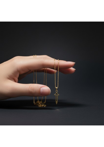 8 Ayar Altın Kolye Ucu Hançer GM4510 0.5 gr fiyatları