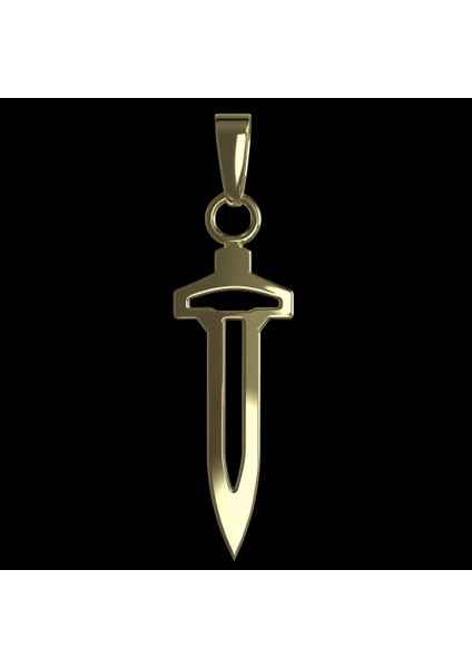 8 Ayar Altın Kolye Ucu Hançer GM4510 0.5 gr fırsatları