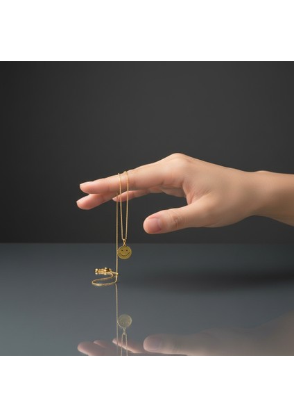 14 Ayar Altın Kolye Ucu Gülen Yüz GM5044 0.5 gr fiyatları