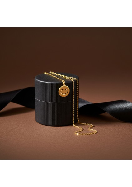 14 Ayar Altın Kolye Ucu Gülen Yüz GM5044 0.5 gr modelleri