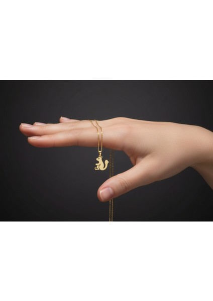 8 Ayar Altın Kolye Ucu Sincap GM4971 1 gr fiyatları