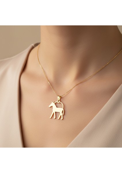 14 Ayar Altın Kolye Ucu Eşek GM5383 1 gr