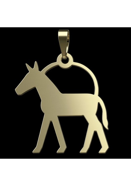 14 Ayar Altın Kolye Ucu Eşek GM5383 1 gr fırsatları