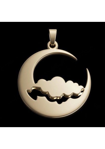 14 Ayar Altın Kolye Ucu Ay GM5953 0.5 gr fırsatları