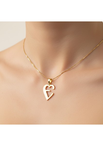 8 Ayar Altın Kolye Ucu Harf E GM6037 0.5 gr