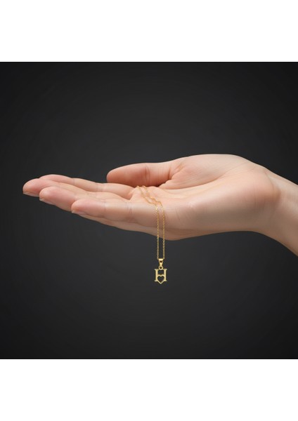 14 Ayar Altın Kolye Ucu Harf H GM6059 1 gr fiyatları