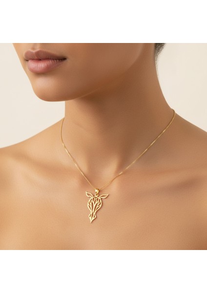 14 Ayar Altın Kolye Ucu Zebra GM5822 1 gr