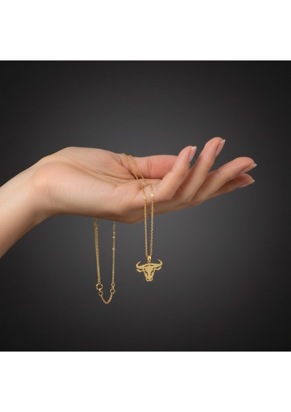 14 Ayar Altın Kolye Ucu Boğa GM5320 1 gr fiyatları