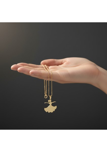 14 Ayar Altın Kolye Ucu Dans GM5372 0.5 gr fiyatları