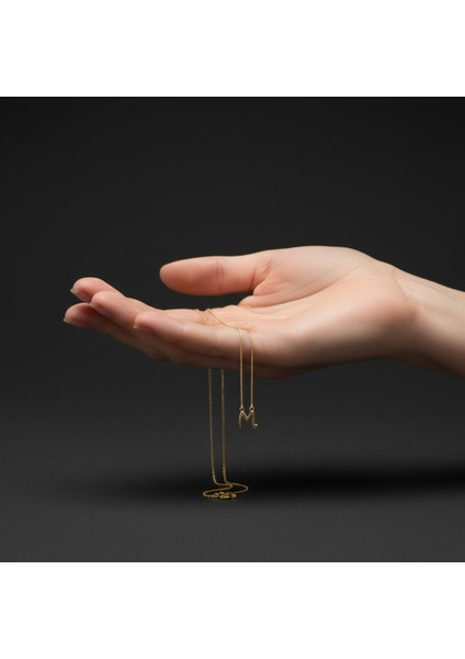 8 Ayar Altın Kolye Ucu Harf M GM6132 1 gr fiyatları