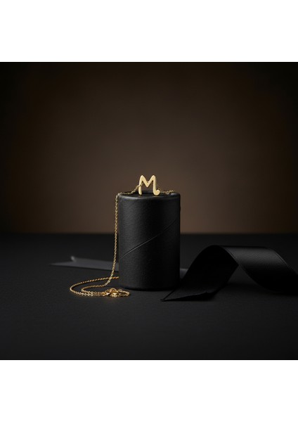 8 Ayar Altın Kolye Ucu Harf M GM6132 1 gr modelleri