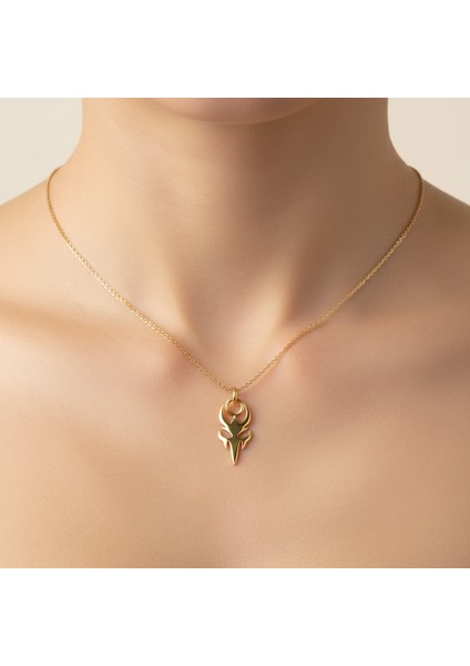 14 Ayar Altın Kolye Ucu Şeytan GM5431 1 gr