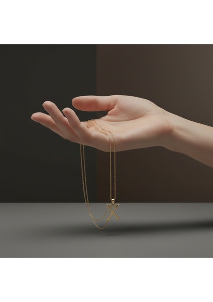 8 Ayar Altın Kolye Ucu Harf x GM6240 1 gr fiyatları