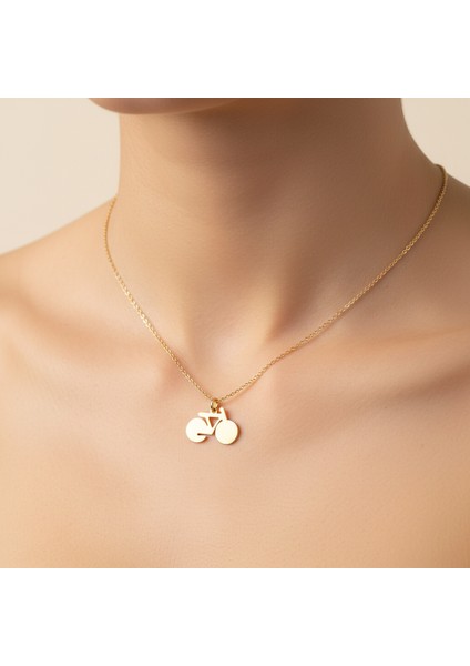 14 Ayar Altın Kolye Ucu Bisiklet GM4490 0.5 gr