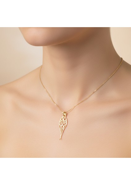 8 Ayar Altın Kolye Ucu Anka Kuşu GM4859 1 gr